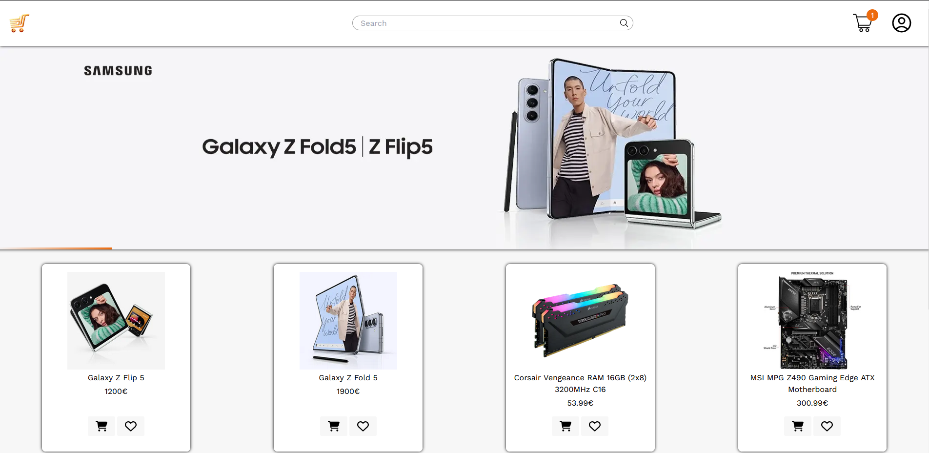 ecommerce website
